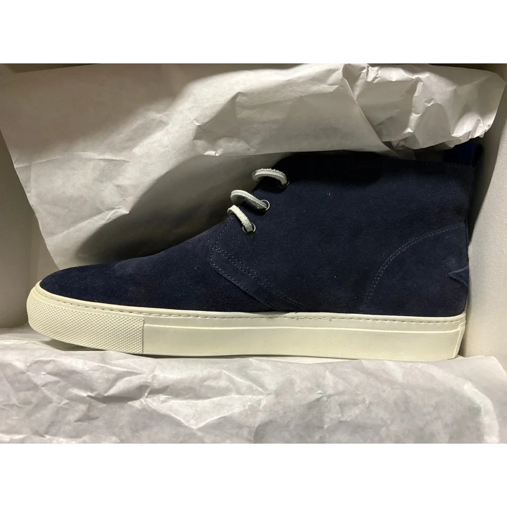 M. Cali Macchiai‎ Boot B75 Navy Suede Leather Chukka Ankle Boots Mens